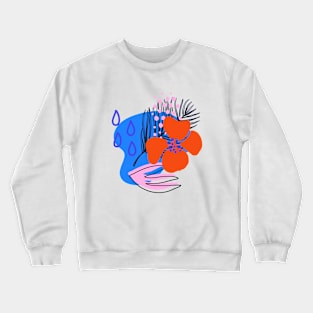 Tropical print Crewneck Sweatshirt